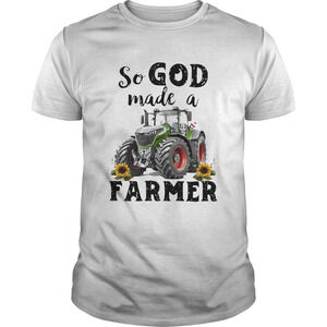 Tractor So God Made A Farmer Sunflowers Shirt